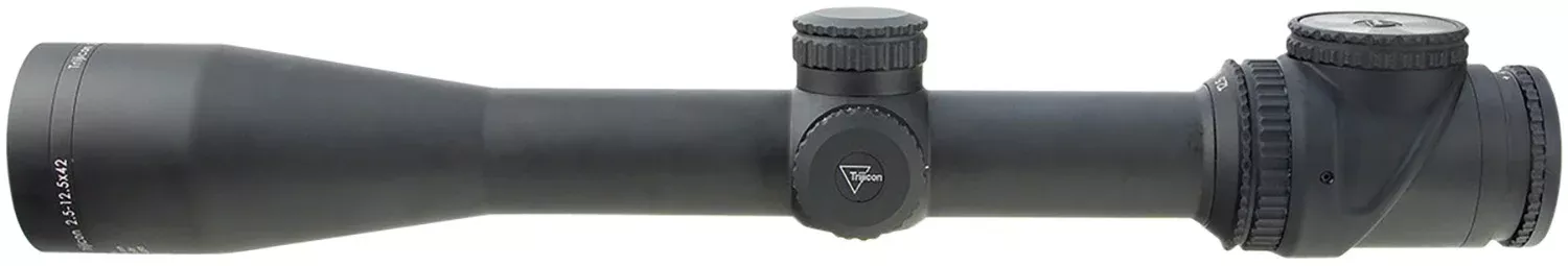Trijicon 200104 AccuPointBlack Hardcoat Anodized 2.5-12.5x42mm 30mm Tube Illuminated MOA-Dot Crosshair w/Green Dot Reticle