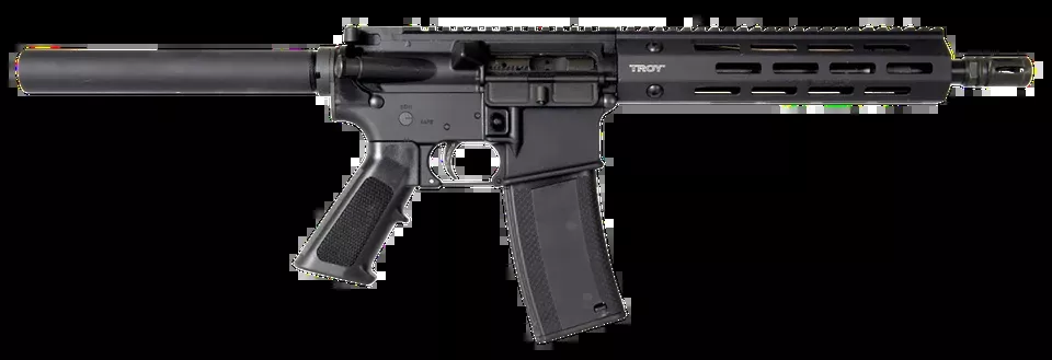 Troy Ind SPSTCA310BTB1 A3 223 Rem Pistol, 10.50" Barrel, 30+1 Capacity, Black Finish, Fixed Grip
