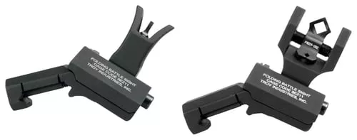 Troy Ind SSIG45SMDBT00 45 Degree Offset BattleSight Set M4 Front& Diopter RearBlack Hardcoat Anodized