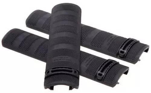 Troy Industries 6.2" Battle Rail Covers (Per 3) Black SCOV-BRC-36BT-00