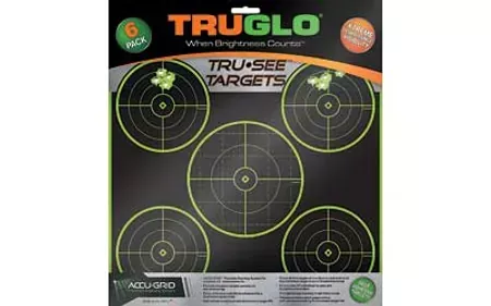 TRU-SEE 5 BULLSEYE TARGET 12×12 6 PACK