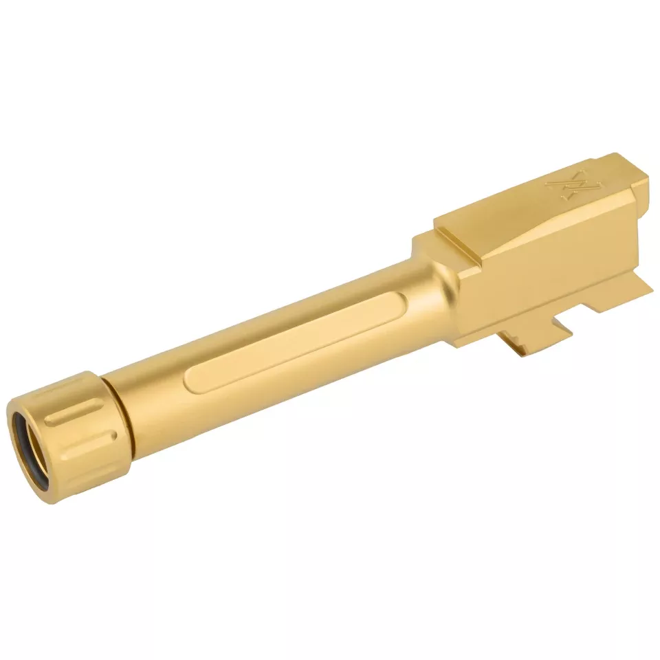 TRUE Precision Barrel for Glock 43 Gold Threaded Barrel