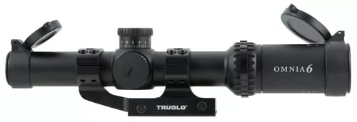 Truglo OMNIA4 Tactical Scope - 1-6x24mm 30mm Illum All Purpose Tactical Reticle (A.P.T.R.) Black Matte