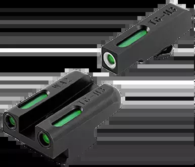Truglo TFX Tritium/Fiber-Optic Sight Set for Walther PPS (Except M2) Green with White Outline