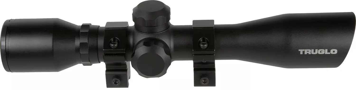 TruGlo TG8504BR Compact Matte Black 4X32MM 1″ Tube Duplex Reticle