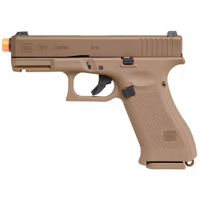 Umarex GLOCK? 19X Gen5 Blowback Airgun Pistol – Coyote Airsoft 6mm BB