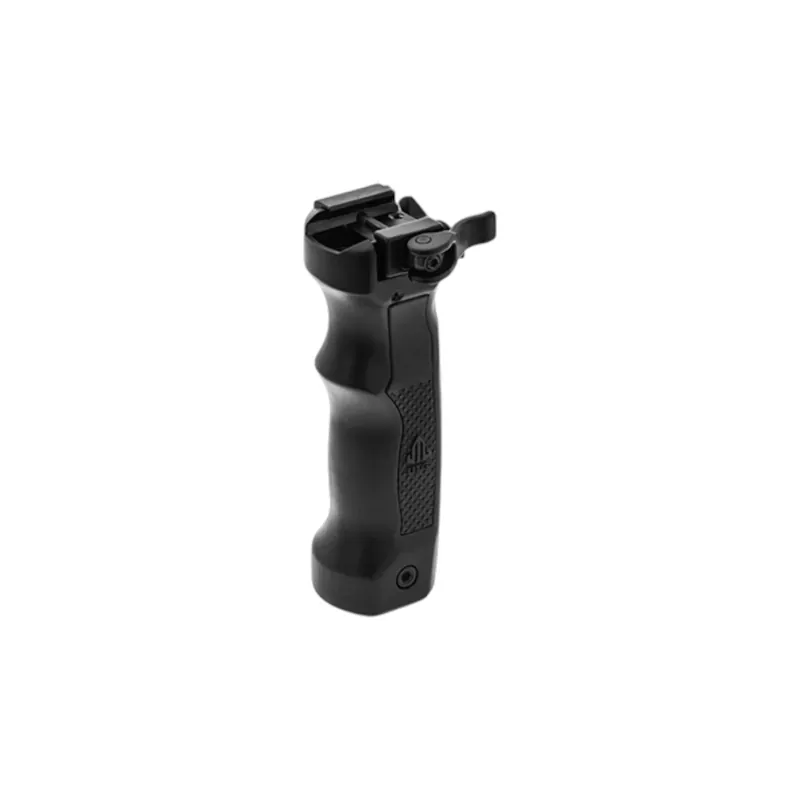 UTG D Grip with Ambi. Quick Release Deployable Bipod, Black