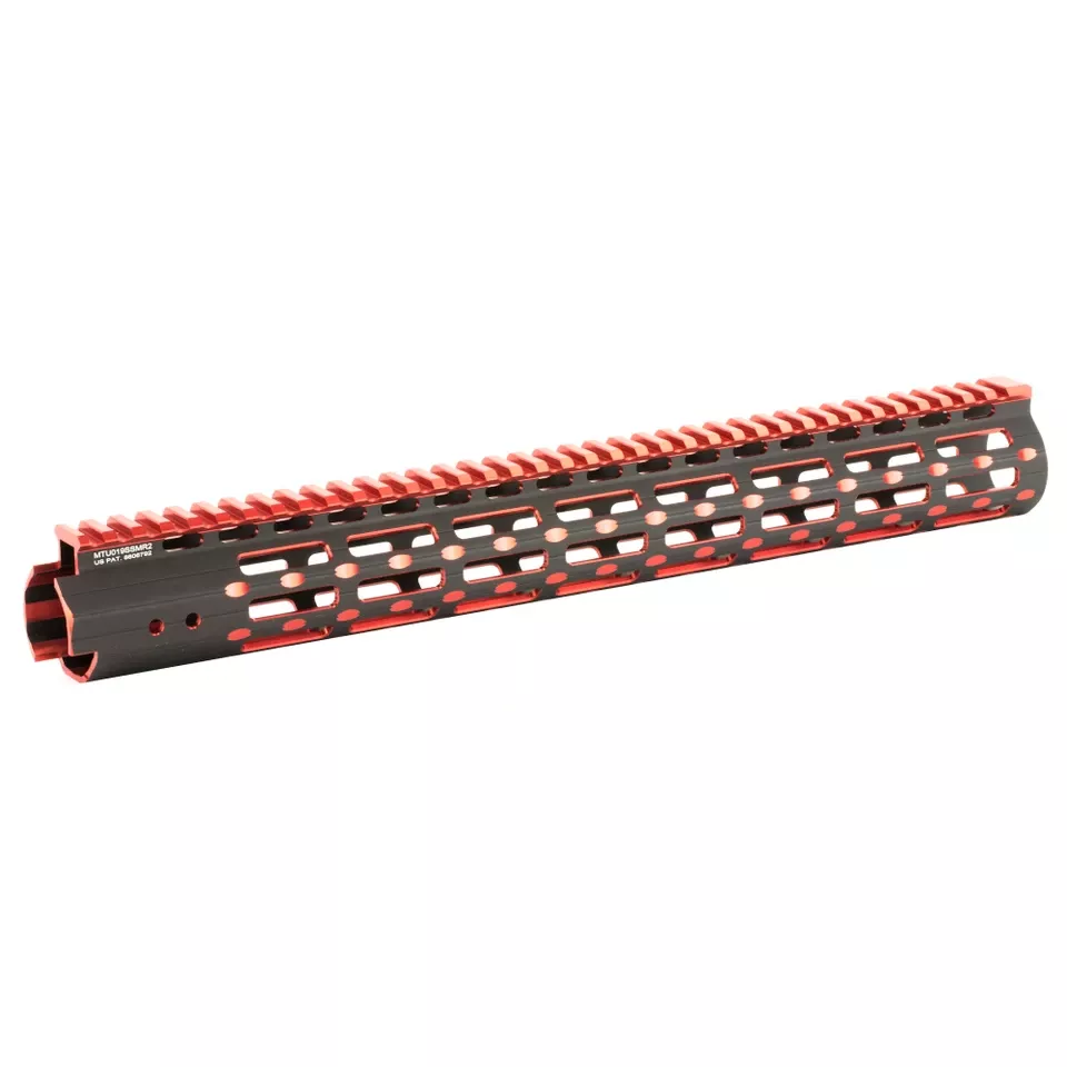 UTG PRO M-LOK 15" Super Slim 2-Tone Rail Black/Red