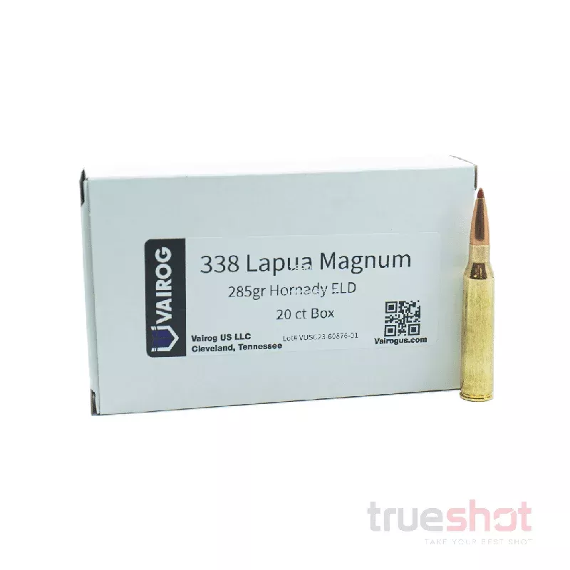Vairog – 338 Lapua Mag – 338 Lapua – 285 Grain – ELD-X