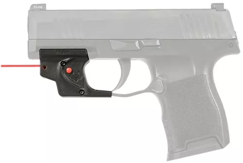 Viridian 912-0021 E-Series Laser Sight <5mW Red laser with 635-650nM Wavelength 25 yds Day/1 mi Night Range Black Polymer for Sig P365