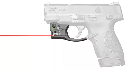 Viridian 920-0013 Reactor R5 Gen 2 Red Laser with 635-650nM Wavelength, ECR & 25 yds Day/1 mi Night Range Black Finish for 40 S&W, 9mm Luger S&W M&P Shield Includes IWB Holster