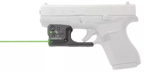 Viridian 920-0024 Reactor R5 Gen 2 Green Laser with 510-532nM Wavelength, ECR & 100 yds Day/2 mi Night Range Black Finish for Glock 42 Includes IWB Holster