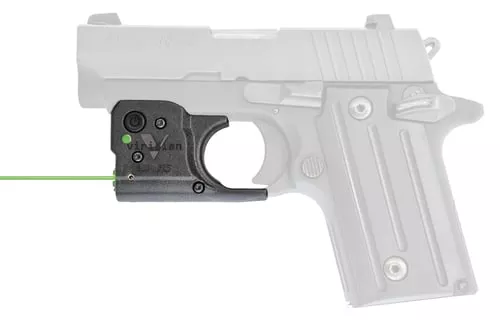 Viridian 920-0030 Reactor R5 Gen 2 Green Laser with 510-532nM Wavelength, ECR, 100 yds Day/2 mi Night Range Black Finish for Sig P238, P938 Includes IWB Holster