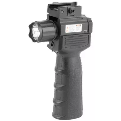 Vism Vertical Forend Grip Weapon Light White LED with Red Laser Sight Picatinny Quick-Detachable Mount Black