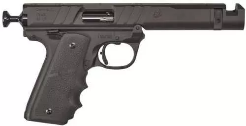 Volquartsen Firearms Mamba-X Semi-Automatic Pistol .22 Long Rifle 4.5" Stainless Steel Barrel (2)-10Rd Single Stack Magazines Universal Optic Base Black AFALSEdized Finish