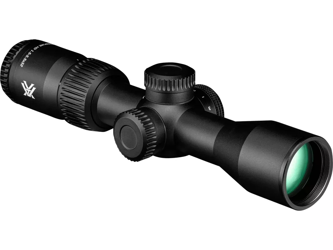 Vortex Optics Crossfire HD Scout Scope 1″ Tube 1.5-5x 32mm Illuminated Dead-Hold 2A BDC Reticle Matte Black