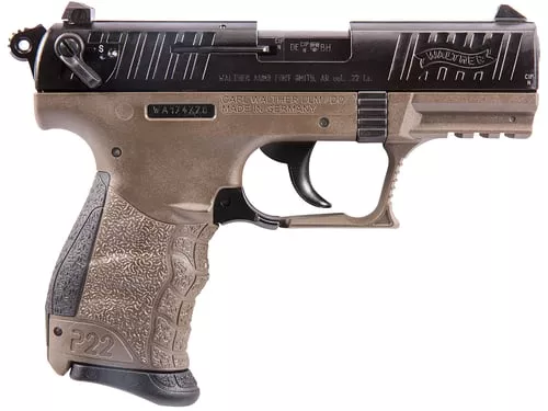WAL P22 22LR 3.4" 10RD FDE/BLK CA