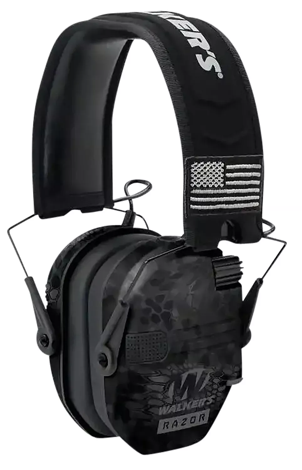 Walker’s GWPRSEMPATKPT Razor Patriot Slim Muff 23 dB Over the Head Kryptek Highlander/Black Polymer