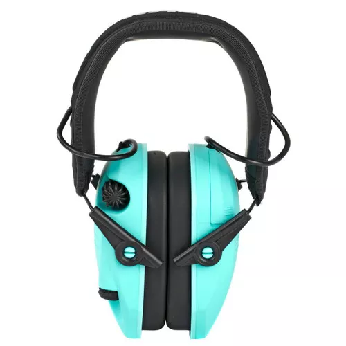 Walkers GWPRSEMLTL Razor Slim Electronic Muff 23 dB Over the Head BlackTeal Polymer UPC: 888151015599