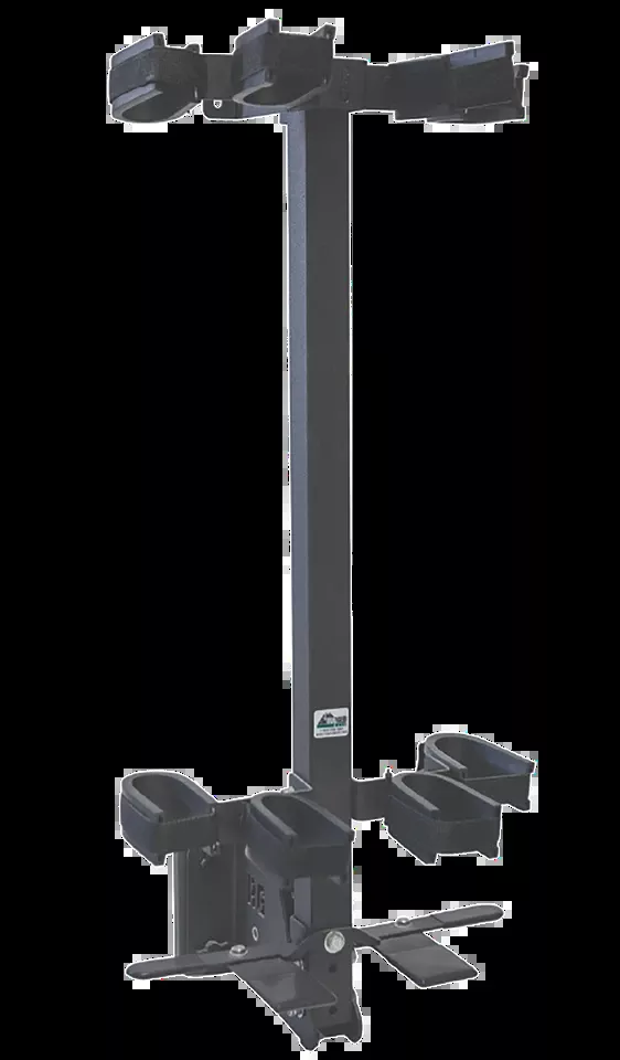 Wall Mount Removable Black Steel Rack for 4 Rifles/Shotguns - Rugged Gear 11094