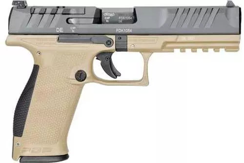 Walther Arms PDP Optic Ready Full Size Semi-Auto Pistol 9mm Luger 5" Rifled Barrel (1)-18Rd Magazine Adjustable Sights Black/Green Finish