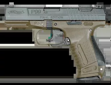Walther P99 AS Final Edition 9mm Luger Pistol 4″ Barrel 15+1 Round White Dot Sights