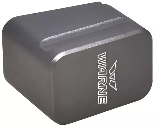 Warne MEG1954GR Magazine Extensionmade of 6061-T6 Aluminum with Hardcoat Anodized Gray Finish for Glock 19, 23 Magazines (Adds 5rds 9mm Luger, 4rds 40 S&W)