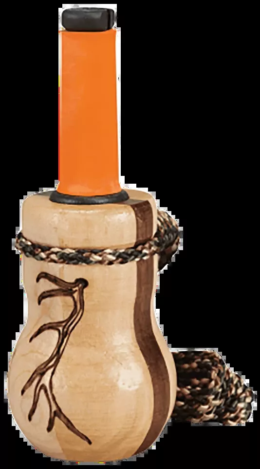 Wayne Carlton's Lil' Heifer Cow Call - Calf/Cow Sounds with Walnut/Maple Barrel