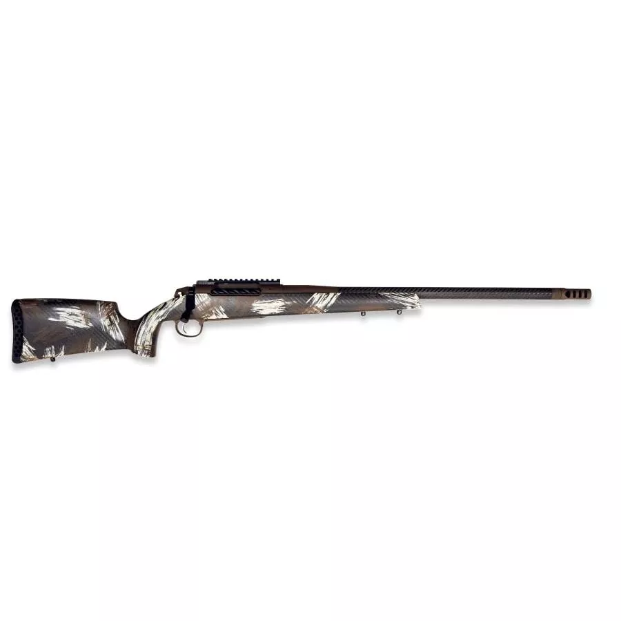 Weatherby 307 Alpine CT Rifle 7mm Backcountry 5rd Capacity 20″ Barrel Brown and Backpack Brushed Sponge Stock