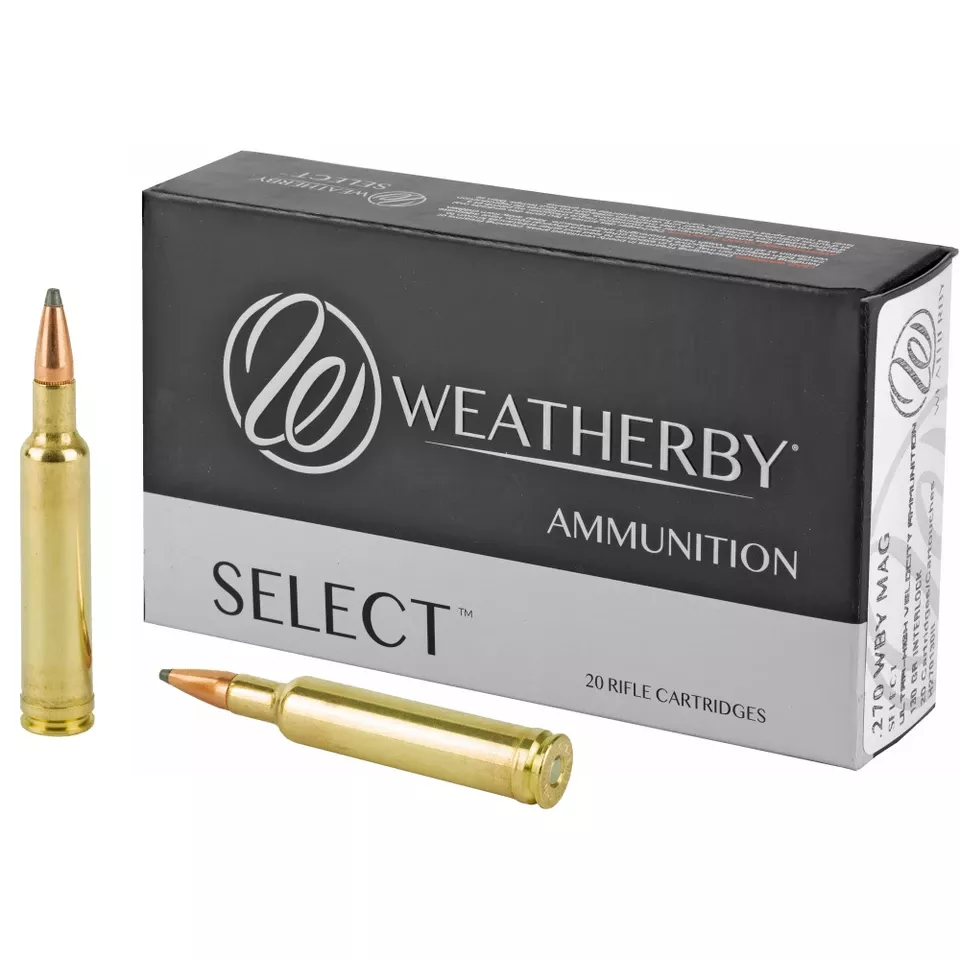 Weatherby Ammo 270 WBY 130 Grain Interlock 20/200