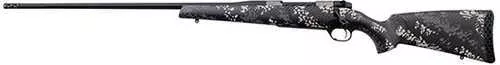 Weatherby Mark V Backcountry Ti 2.0 Bolt Action Rifle 6.5-300 Magnum 26" Barrel 3Rd Capacity 2-Position Mounted Safety FALSE Sights LeftHand Threaded Model Grey/White Carbon Fiber Camo Finish