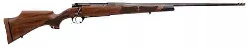 Weatherby Mark V Camilla Deluxe Bolt Action Rifle .243 Winchester 22" Threaded Barrel 4Rd Capacity FALSE Sights Gloss AA Walnut Stock High Blued Finish