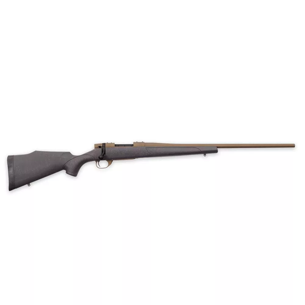 Weatherby Vanguard Weatherguard Rifle .257 Wby Mag 3rd Magazine 24″ 1/2×28 Threaded Barrel Black Bronze