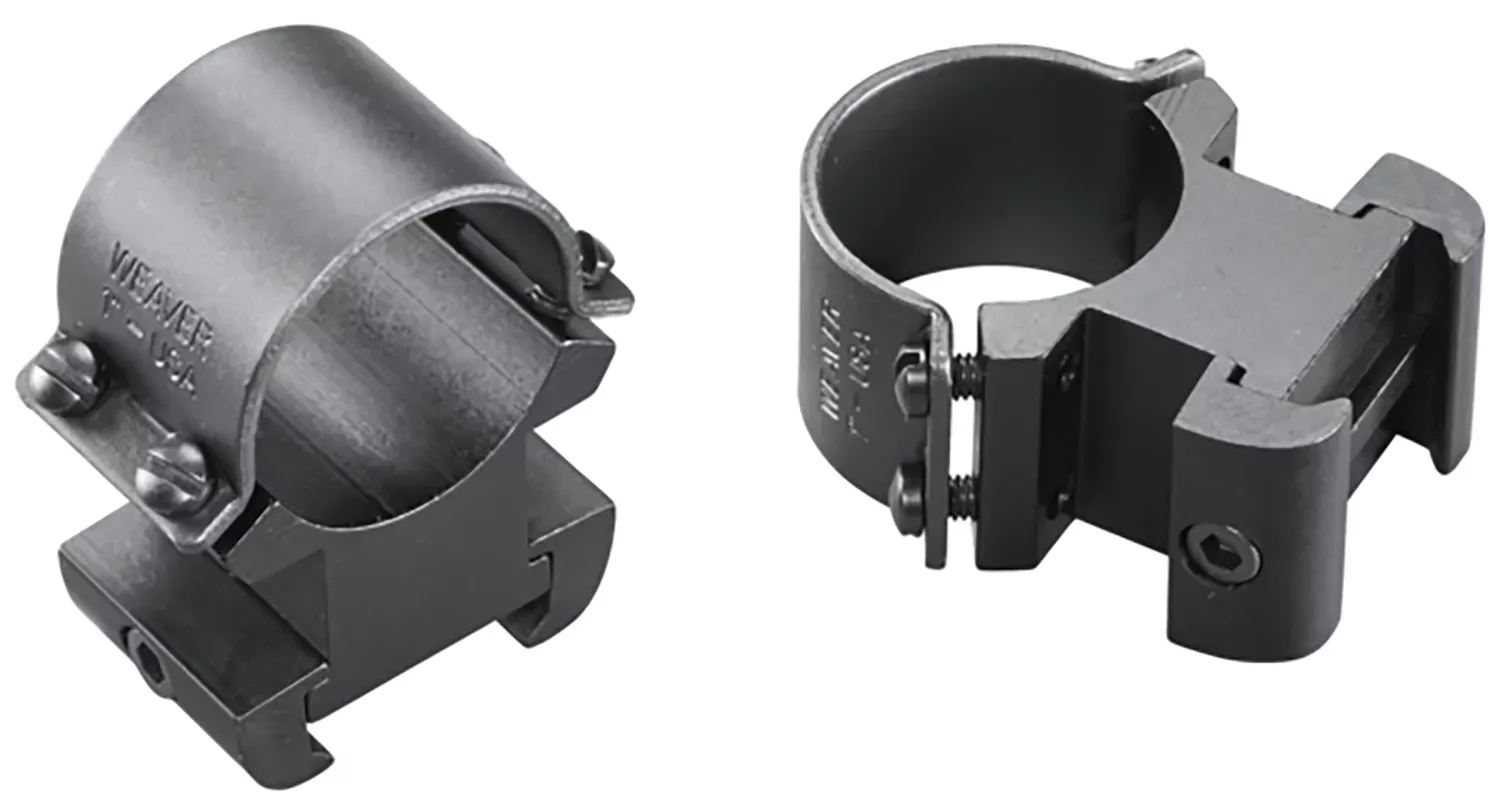 Weaver Mounts 49145 Sure Grip Windage Adjustable Rings Matte Black 1″ Extra High