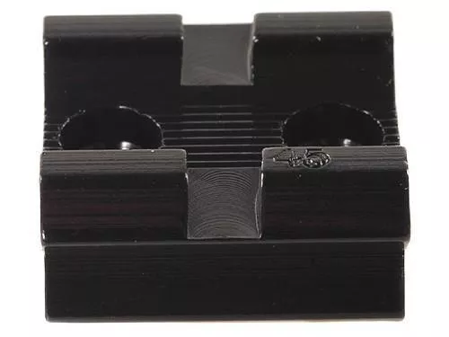 Weaver Standard Top Mount Aluminum Scope Base – Gloss Black – #45 – FRONT/REAR Modern Muzzleloader Springfield