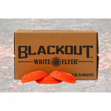 White Flyer Blackout All Orange Clays, Box of 135