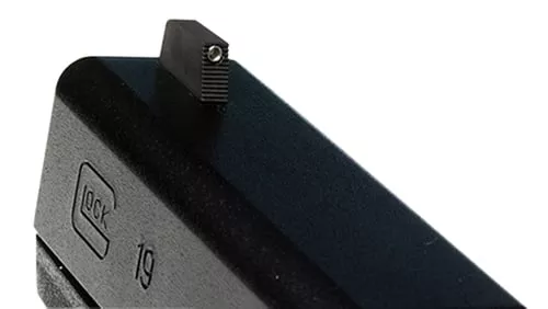 Wilson Combat 668TF245 Vickers Elite Glock Sight Front Sight Serrated, Green Tritium Front/ Black Parkerized Frame, Compatible w/Glock 9/40 Cal.