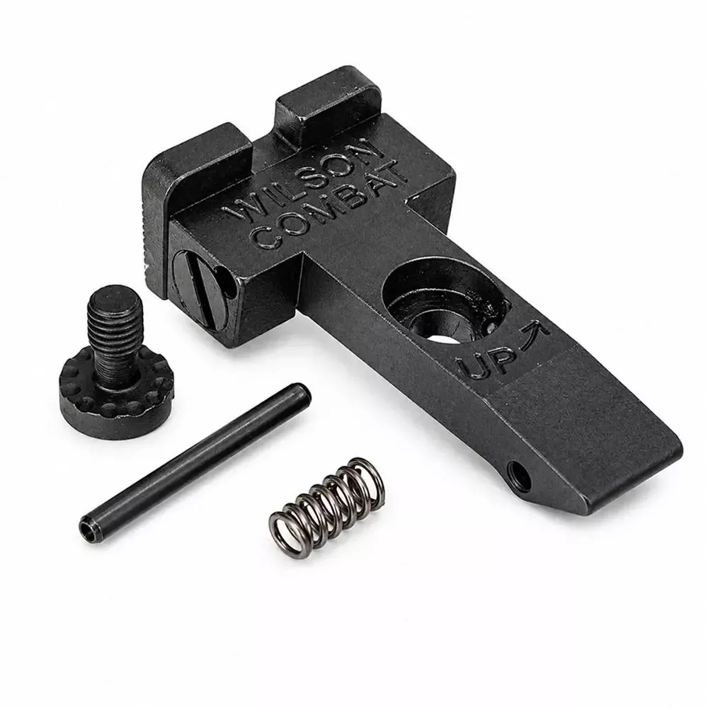 Wilson Combat Ruger GP100 Serrated Blade Handgun Sight Rear Square Notch Black