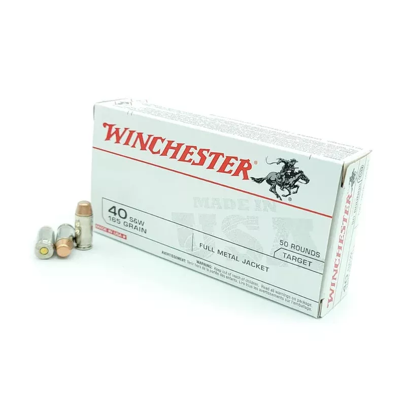 Winchester – 40 S&W – 165 Grain – FMJ