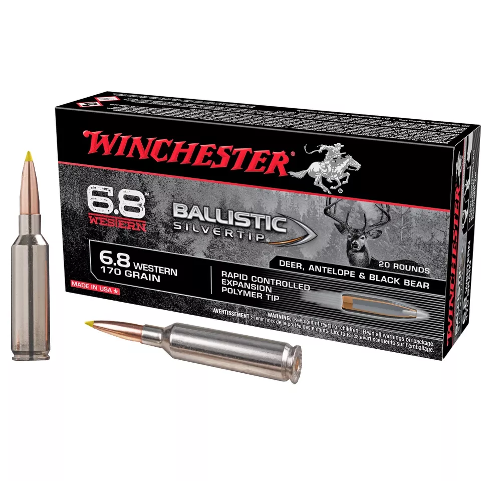 Winchester 6.8 Western Ballistic Tip 170 Grain Ammunition - 20 Rounds/200 Rounds