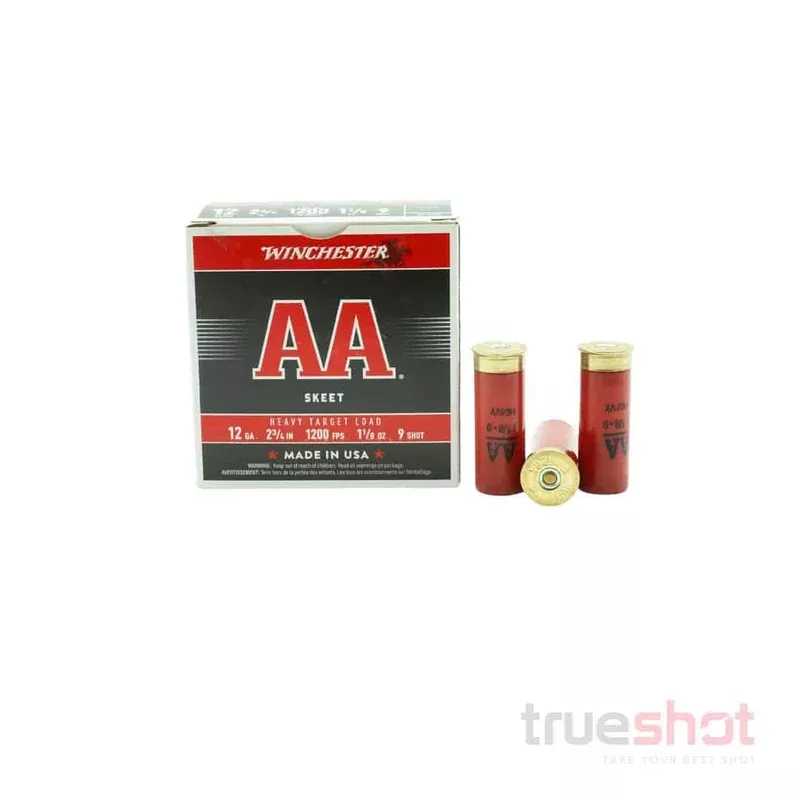 WINCHESTER – AA – 12 GA – #9 SHOT – 2.75″ – 1-1/8 OZ. – 1200 FPS