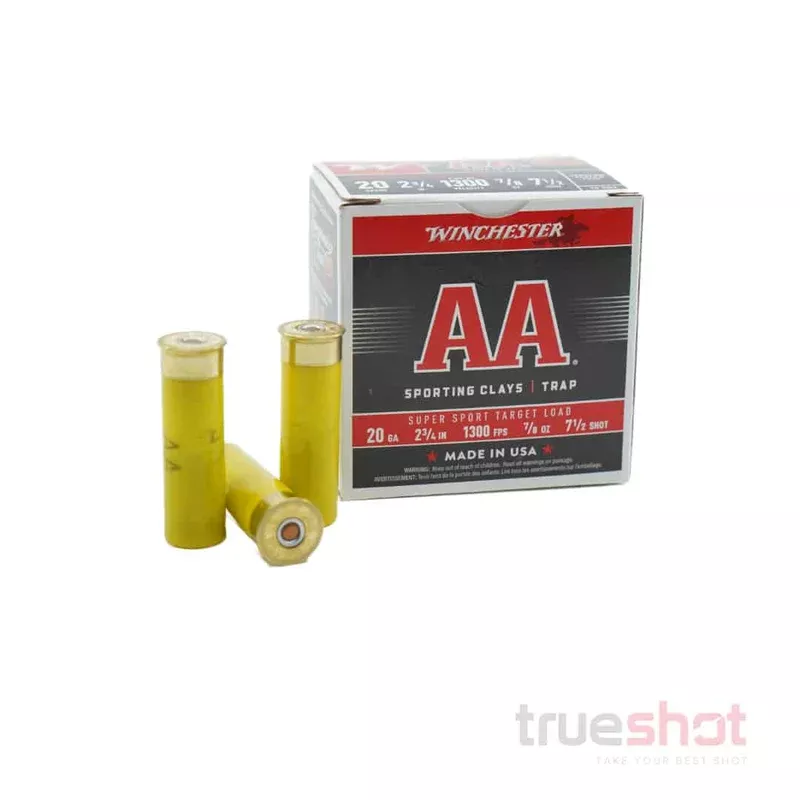 Winchester – AA – 20 Gauge – #7.5 Shot – 2.75″ – 7/8 oz. – 1300 FPS