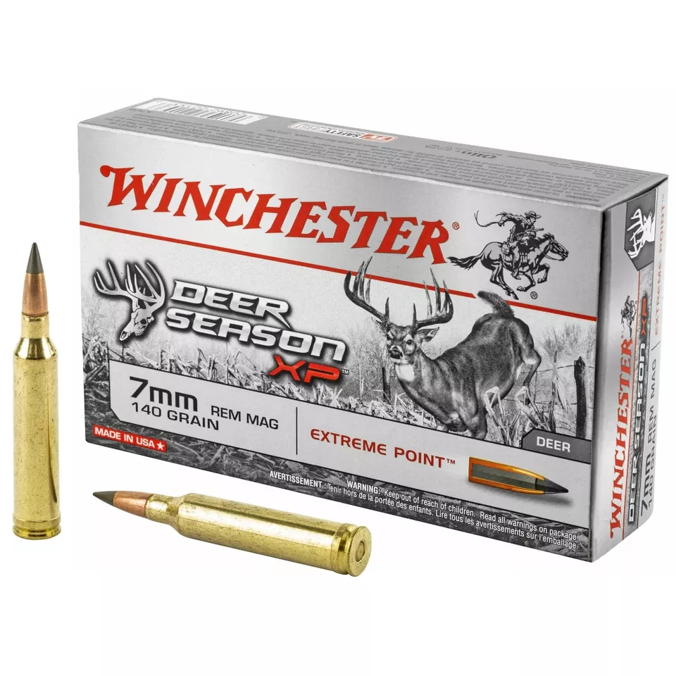 WINCHESTER DEER SEASON 7MM REMINGTON 140 GRAIN AMMO - 20 ROUNDS