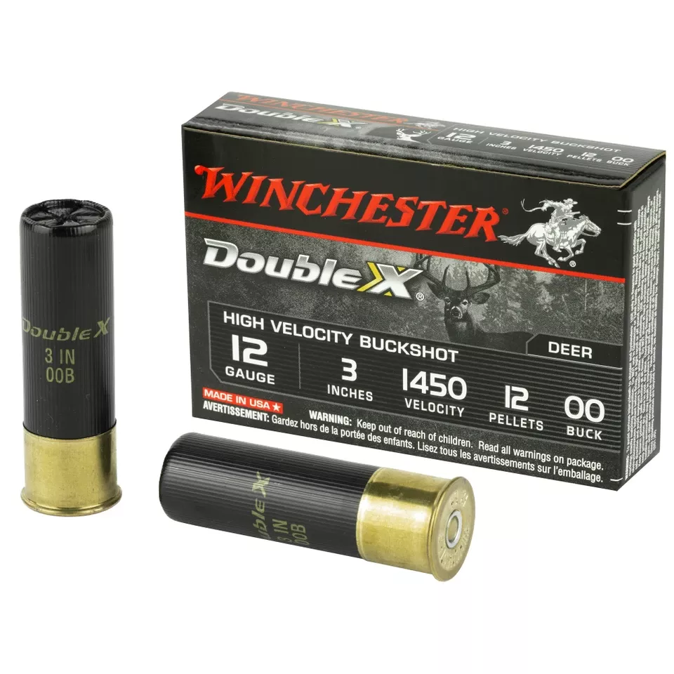 Winchester Double X 12 Gauge 3" 00 Buckshot 12 Pellets 5/250