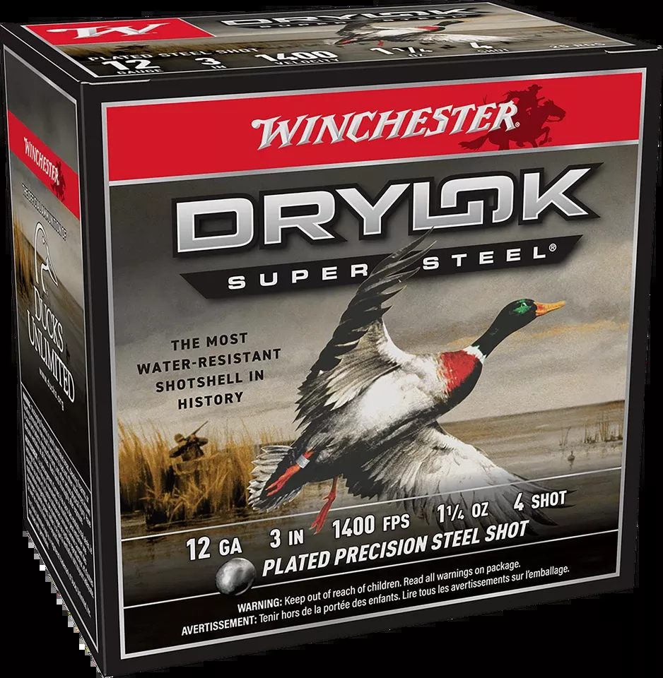 Winchester Drylok Super Steel Magnum 12 Gauge Shotgun Shells - 25 Rounds