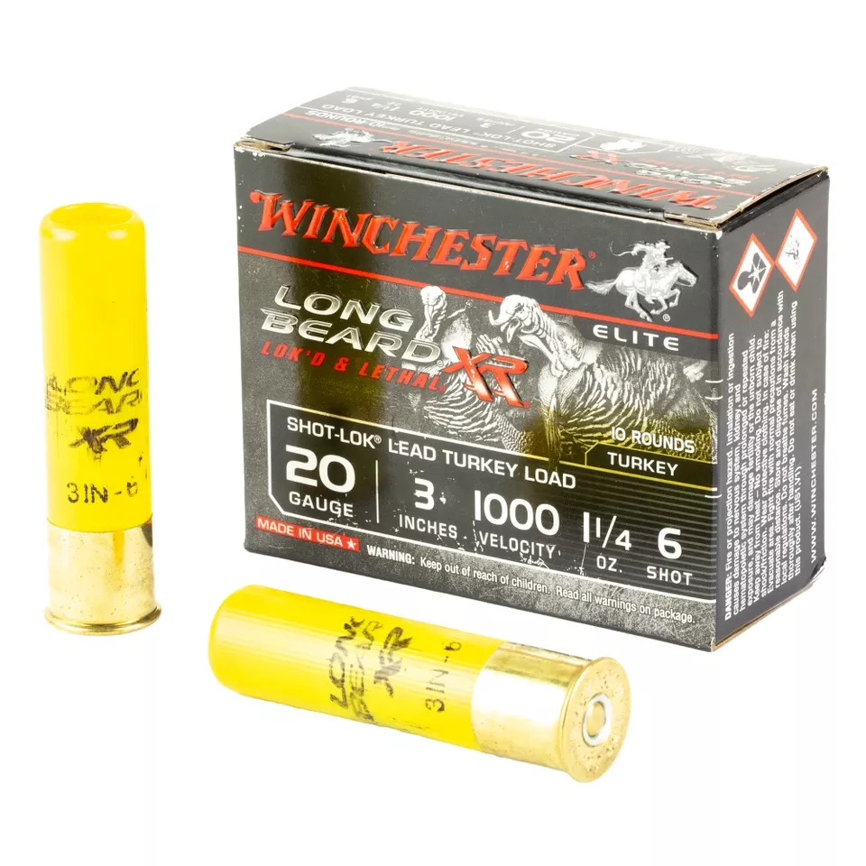 Winchester Long Beard XR Turkey 20 Gauge 3" #6 1.25oz 10 Rounds