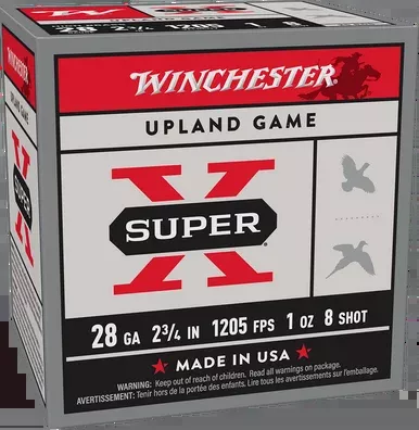 Winchester Super-X Game 28 Gauge Ammo 2-3/4″ #8 Shot 1 oz Box of 25
