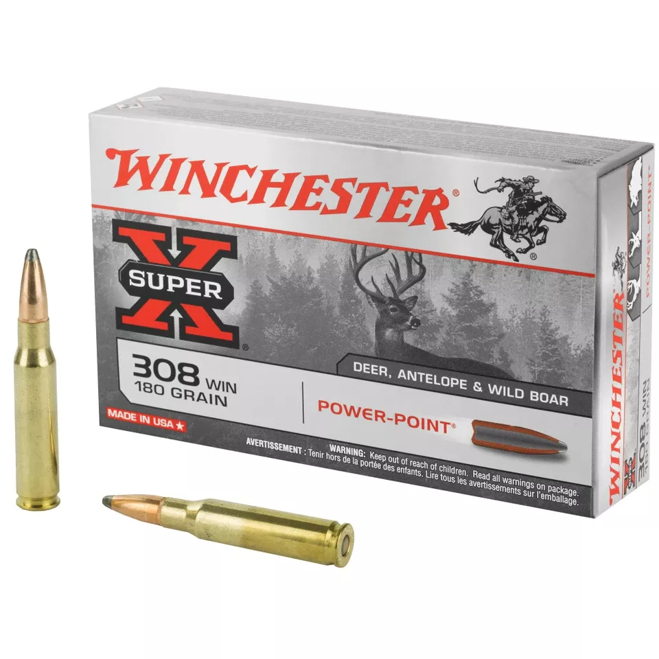 Winchester Super-X Power-Point .308 Win 180 Grain Ammunition - 20 Rounds