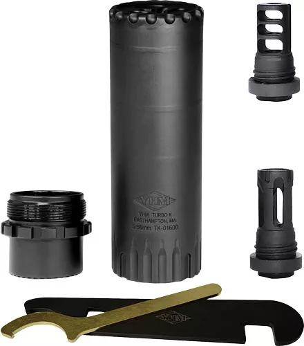 YHM TURBO KRB 5.56 SUPPRESSOR – WITH FLASH HIDER
