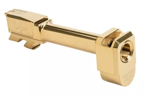 Zaffiri Precision ZP.43BTCGThreadless Compensator 9mm Fits G43/43X Gold Stainless Steel